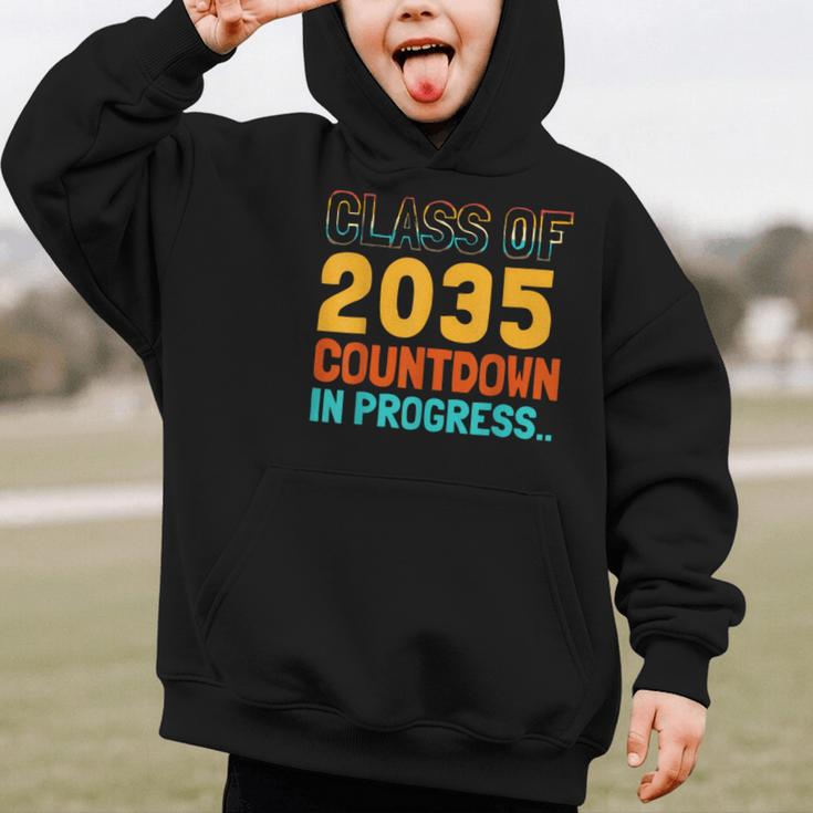 Class Of 2035 Countdown In Progress Fun Back To School Retro Graphic Kid Hoodie Class Of 2035 Countdown In Progress Fun Back To School Retro Graphic Kid Hoodie