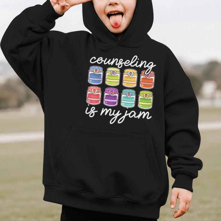 Counseling Is My Jam School Counselor Back To School Graphic Kid Hoodie Counseling Is My Jam School Counselor Back To School Graphic Kid Hoodie
