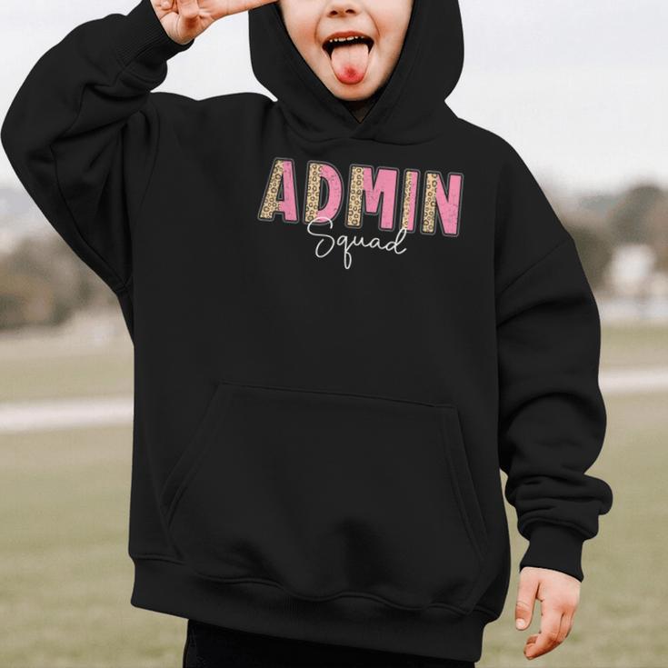 Cute Admin Squad Crew Team Back To School Administration Graphic Kid Hoodie Cute Admin Squad Crew Team Back To School Administration Graphic Kid Hoodie