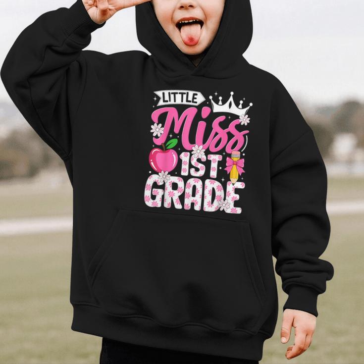 Cute Back To School 1st Grade Girls Kids First Day Of School Graphic Kid Hoodie Cute Back To School 1st Grade Girls Kids First Day Of School Graphic Kid Hoodie