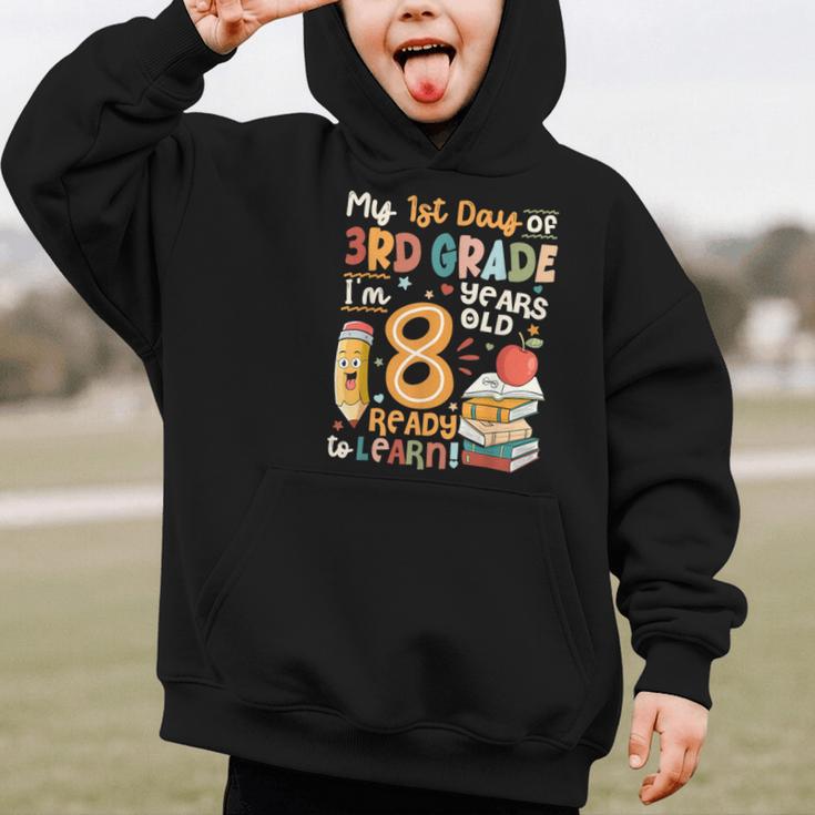 Cute My First Day Of 3rd Grade Back To School Boys Girls Graphic Kid Hoodie Cute My First Day Of 3rd Grade Back To School Boys Girls Graphic Kid Hoodie