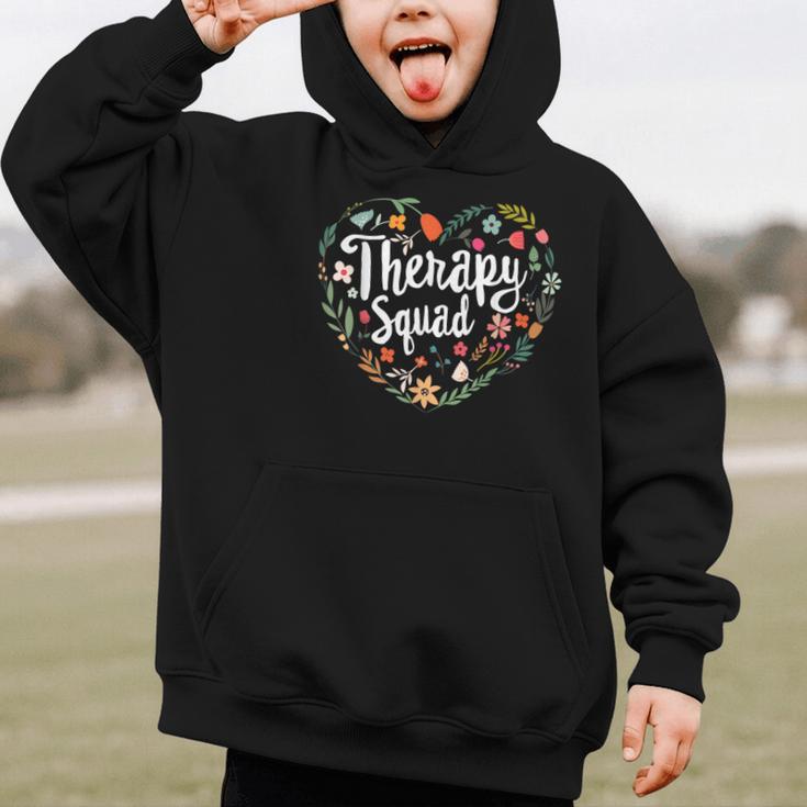Cute Therapy Squad Physical Therapist Team Back To School Graphic Kid Hoodie Cute Therapy Squad Physical Therapist Team Back To School Graphic Kid Hoodie