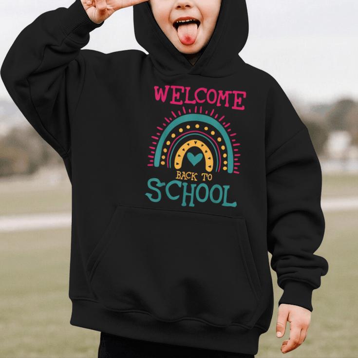 Cute Welcome Back To School First Day Of School First Day Graphic Kid Hoodie Cute Welcome Back To School First Day Of School First Day Graphic Kid Hoodie