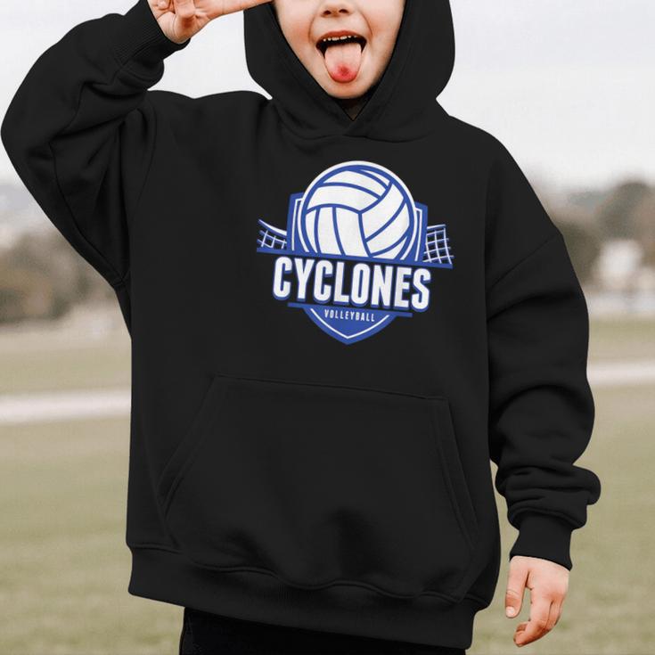 Cyclones Volleyball Back To School Spirit B Graphic Kid Hoodie Cyclones Volleyball Back To School Spirit B Graphic Kid Hoodie