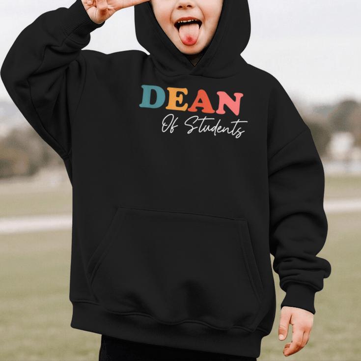 Dean Of Students Boho Cute Back To School Dean Graphic Kid Hoodie Dean Of Students Boho Cute Back To School Dean Graphic Kid Hoodie