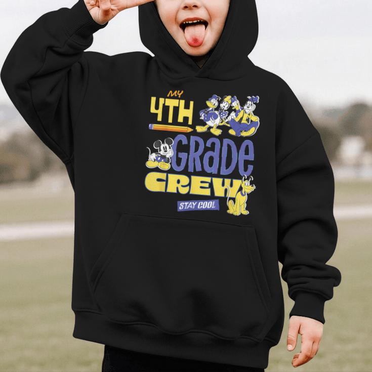 Disney My 4th Grade Crew Stay Cool Back To School Friends Graphic Kid Hoodie Disney My 4th Grade Crew Stay Cool Back To School Friends Graphic Kid Hoodie