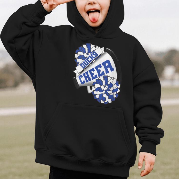 Ducks Cheer Back To School Cheerleading Spirit B Graphic Kid Hoodie