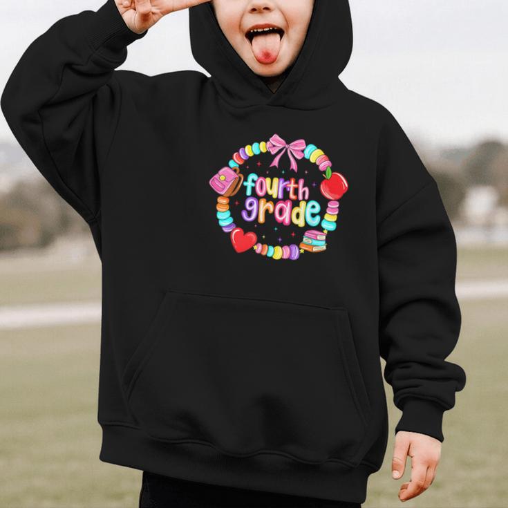 First Day Of 4th Grade Friendship Bracelet Back To School Graphic Kid Hoodie First Day Of 4th Grade Friendship Bracelet Back To School Graphic Kid Hoodie