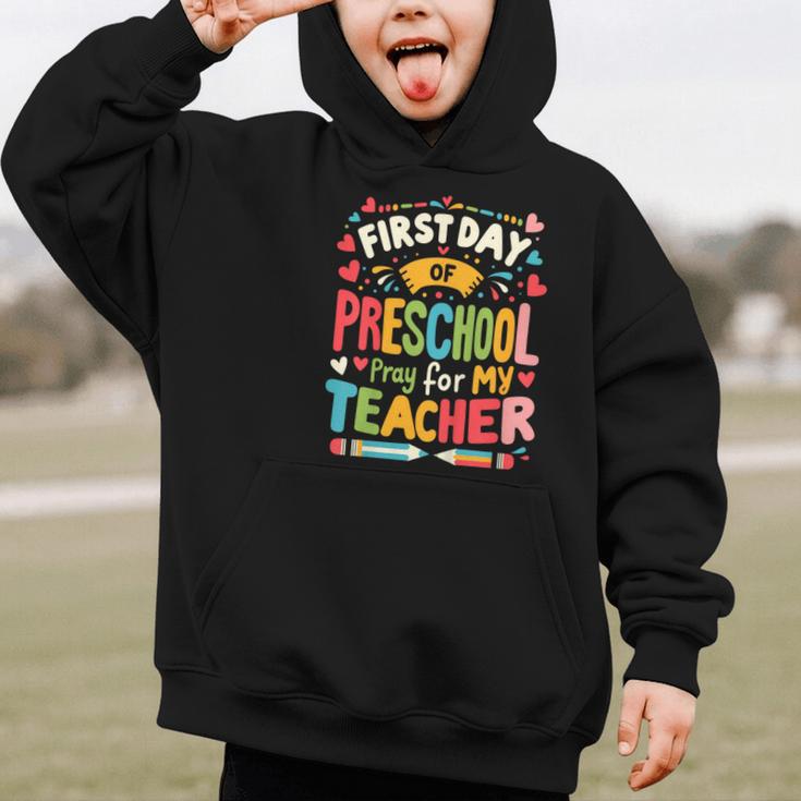 First Day Of Preschool Pre K Student Toddler Back To School Graphic Kid Hoodie