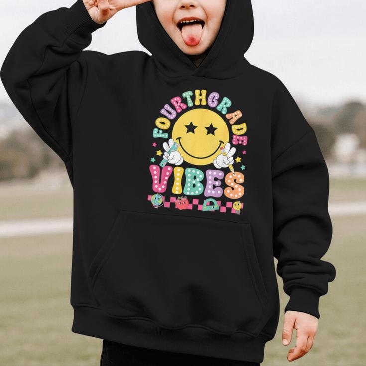 Fourth Grade Vibes Smile Face Back To School Boys Girls Kids Graphic Kid Hoodie Fourth Grade Vibes Smile Face Back To School Boys Girls Kids Graphic Kid Hoodie