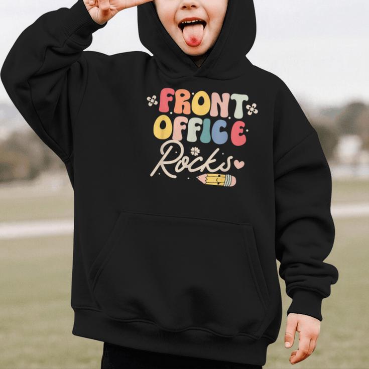 Front Office Rocks Back To School Secretary Admin Staff Tee Graphic Kid Hoodie