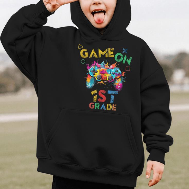 Game On 1st Grade Boys Kids Back To School Graphic Kid Hoodie