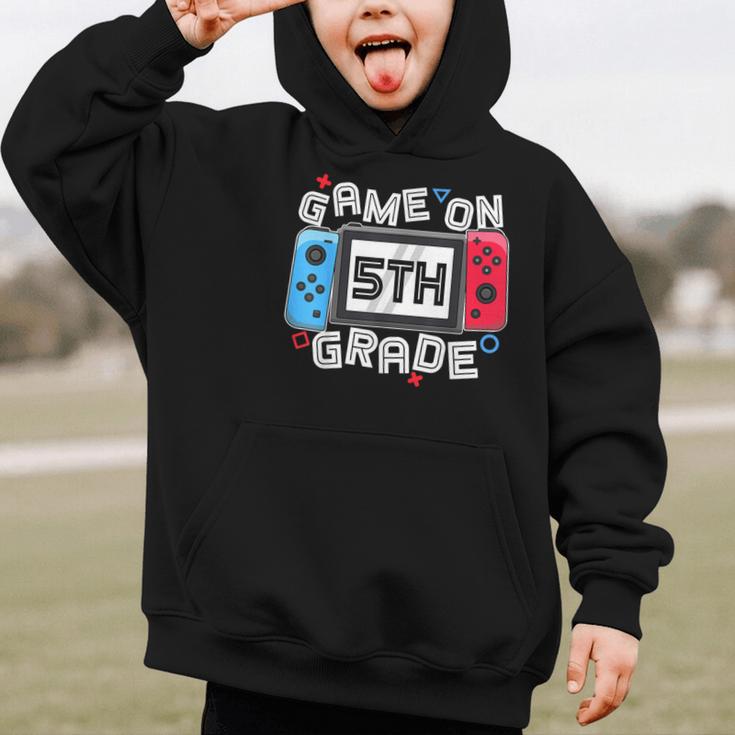 Game On 5th Grade Back To School Video Gamer Boys Kids Graphic Kid Hoodie Game On 5th Grade Back To School Video Gamer Boys Kids Graphic Kid Hoodie