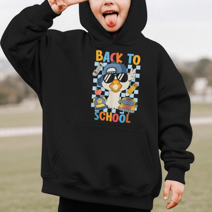 Happy First Day Of School Back To School Goose Boys Kids Graphic Kid Hoodie Happy First Day Of School Back To School Goose Boys Kids Graphic Kid Hoodie
