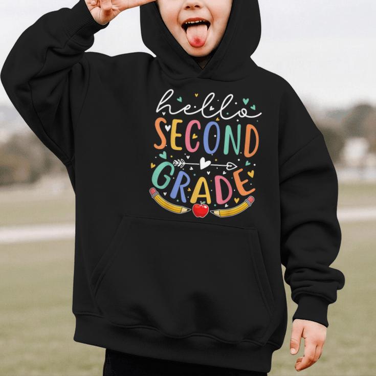 Hello 2nd Grade Tshirt Second Grade Back To School Graphic Kid Hoodie Hello 2nd Grade Tshirt Second Grade Back To School Graphic Kid Hoodie