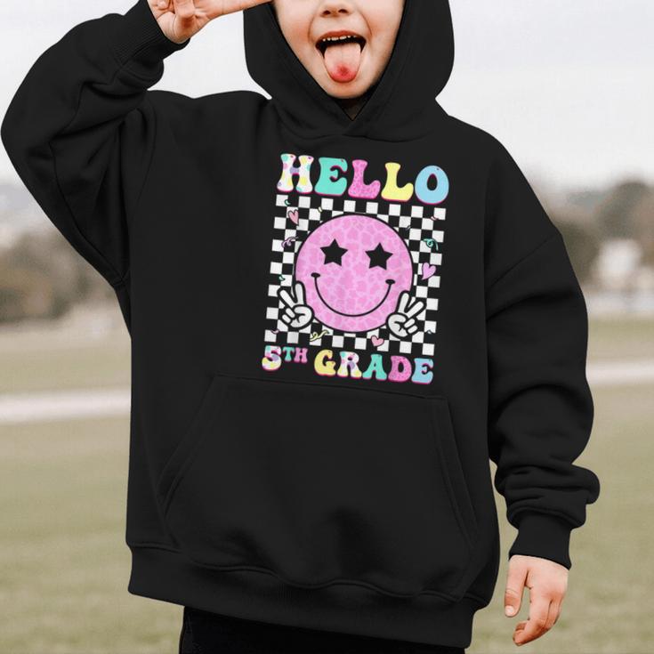 Hello 5th Grade Groovy Back To School Fifth Grade Girls Kids Graphic Kid Hoodie Hello 5th Grade Groovy Back To School Fifth Grade Girls Kids Graphic Kid Hoodie