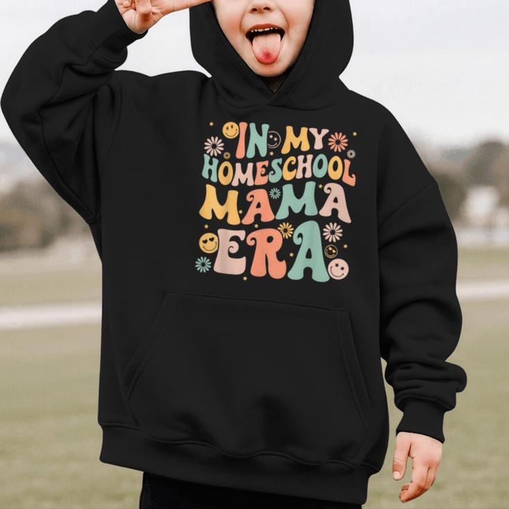 In My Homeschool Mama Era Retro Back To School Graphic Kid Hoodie In My Homeschool Mama Era Retro Back To School Graphic Kid Hoodie