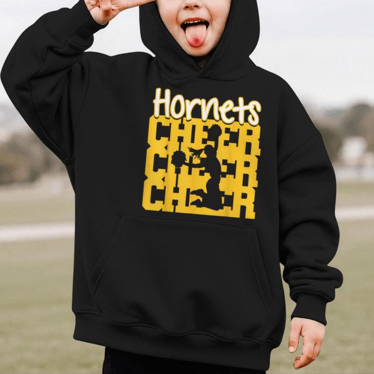 Hornets Cheer Back To School Cheerleading Spirit GY Graphic Kid Hoodie Hornets Cheer Back To School Cheerleading Spirit GY Graphic Kid Hoodie