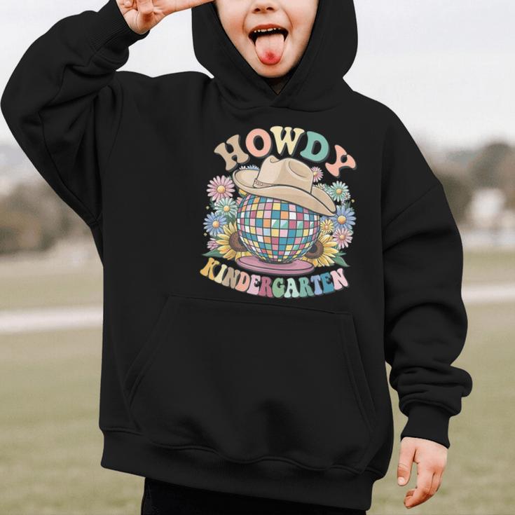Howdy Kindergarten Cowgirl Country Western Back To School Graphic Kid Hoodie Howdy Kindergarten Cowgirl Country Western Back To School Graphic Kid Hoodie