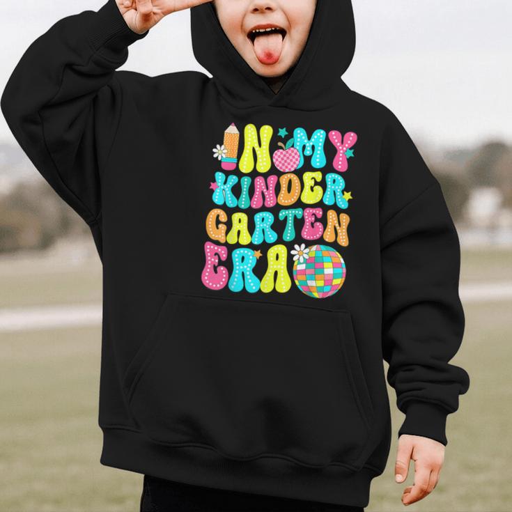 In My Kindergarten Era Groovy Back To School Graphic Kid Hoodie In My Kindergarten Era Groovy Back To School Graphic Kid Hoodie