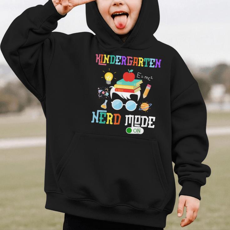 Kindergarten Nerd Mode On Back To School Science Kids Boys Graphic Kid Hoodie Kindergarten Nerd Mode On Back To School Science Kids Boys Graphic Kid Hoodie