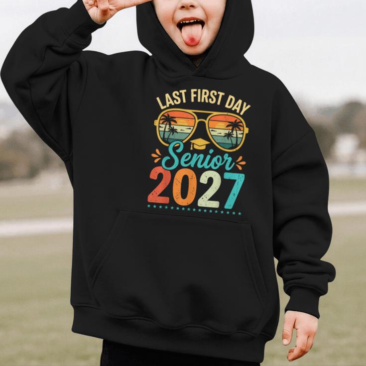 Last First Day Senior 2027 Back To School Students Tee Graphic Kid Hoodie
