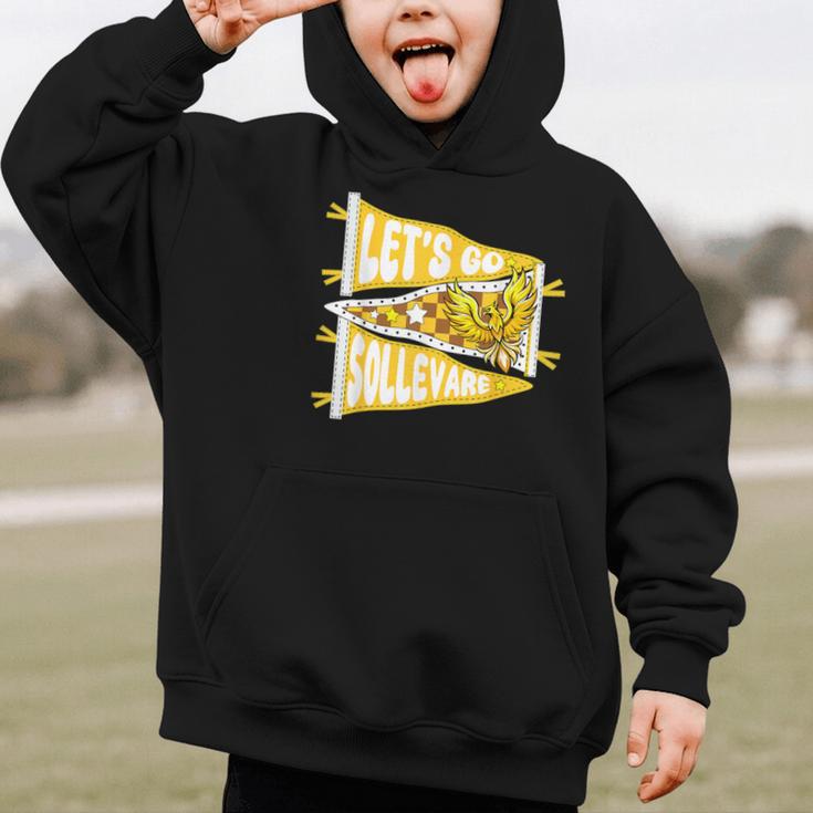 Let's Go Sollevare Uplift Back To School Spirit Graphic Kid Hoodie