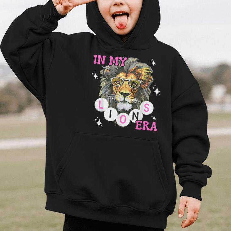 In My Lions Era Team Squad Back To School Mascot Spirit Game Graphic Kid Hoodie