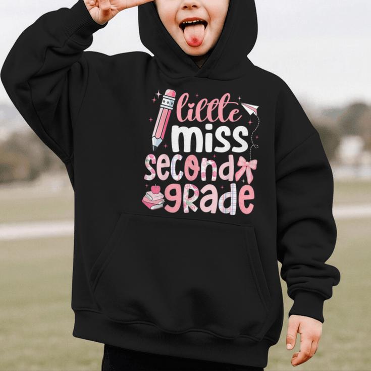 Little Miss Second Grade Back To School 2nd Grader Student Graphic Kid Hoodie Little Miss Second Grade Back To School 2nd Grader Student Graphic Kid Hoodie