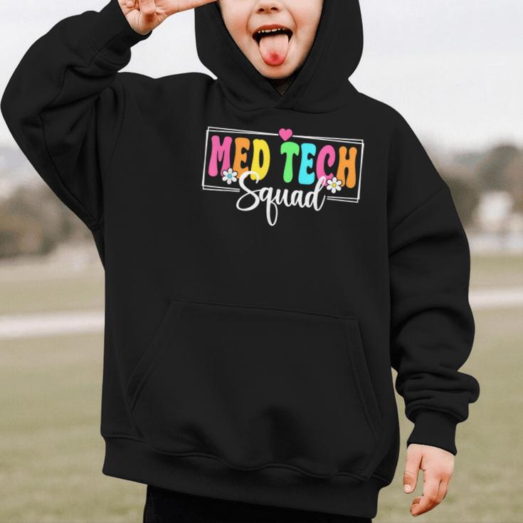 Med Tech Squad Back To School Med Technician Crew Graphic Kid Hoodie Med Tech Squad Back To School Med Technician Crew Graphic Kid Hoodie
