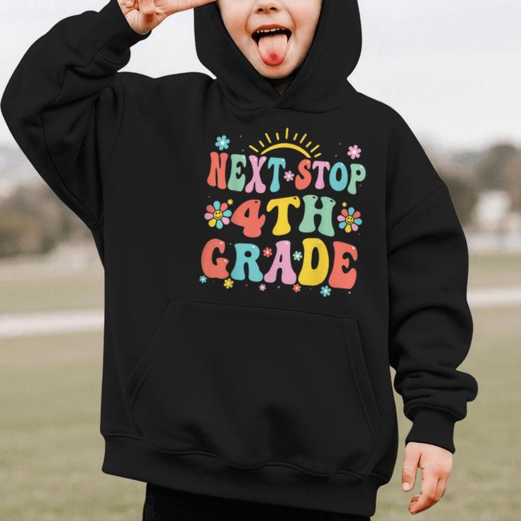 Next Stop 4th Grade Graduation To Forth Grade Back To School Graphic Kid Hoodie Next Stop 4th Grade Graduation To Forth Grade Back To School Graphic Kid Hoodie