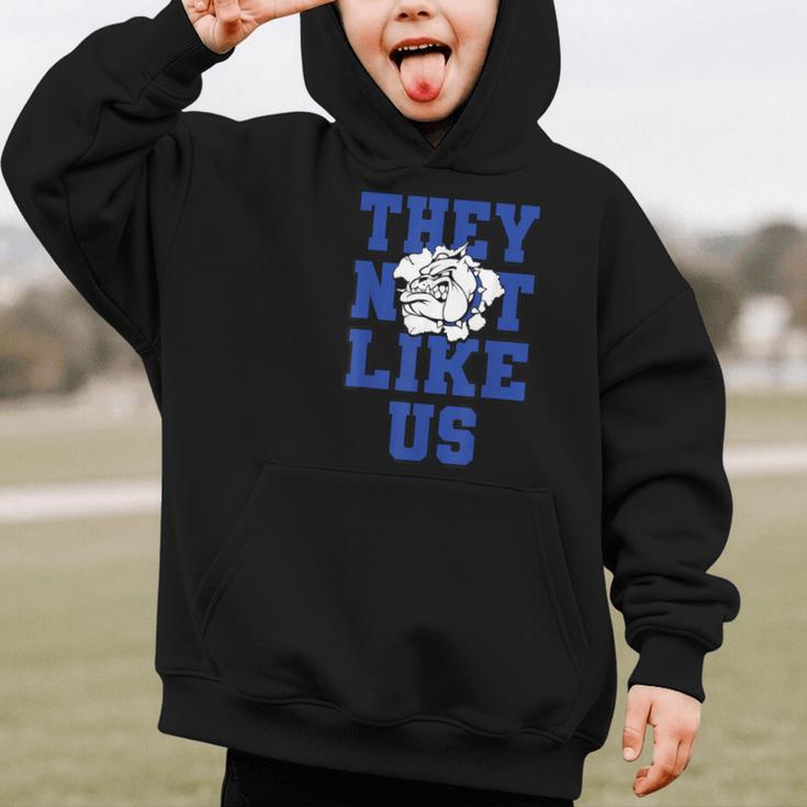 Not Like Bulldog Back To School Spirit B Graphic Kid Hoodie