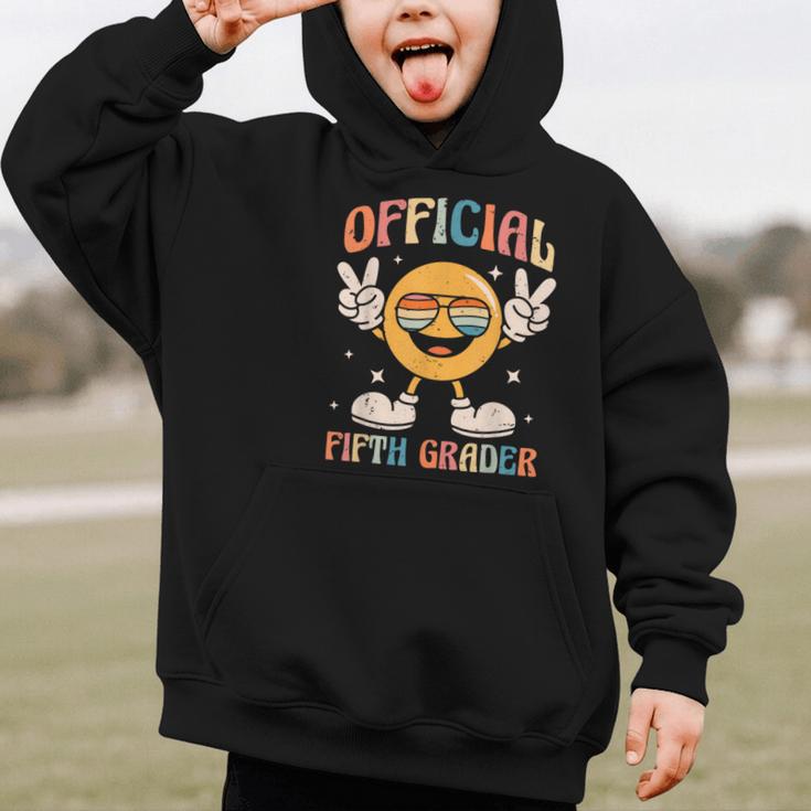 Official Fifth Grader 5th Grade Retro Back To School Kids Graphic Kid Hoodie Official Fifth Grader 5th Grade Retro Back To School Kids Graphic Kid Hoodie