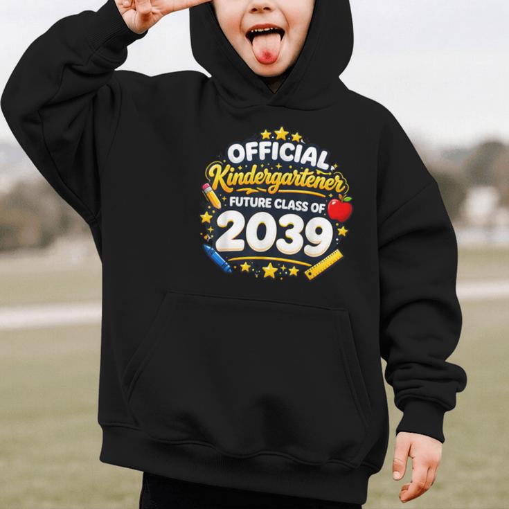 Official Kindergartener Future Class Of 2039 Back To School Graphic Kid Hoodie