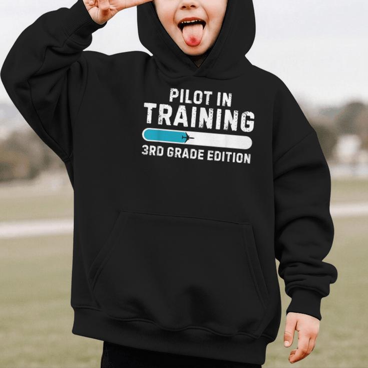 Pilot In Training 3rd Grade Edition Back To School Boys Girl Graphic Kid Hoodie
