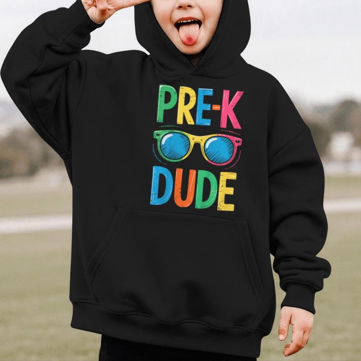 Pre-K Dude Shirt Back To School First Day Of Preschool Boy Graphic Kid Hoodie