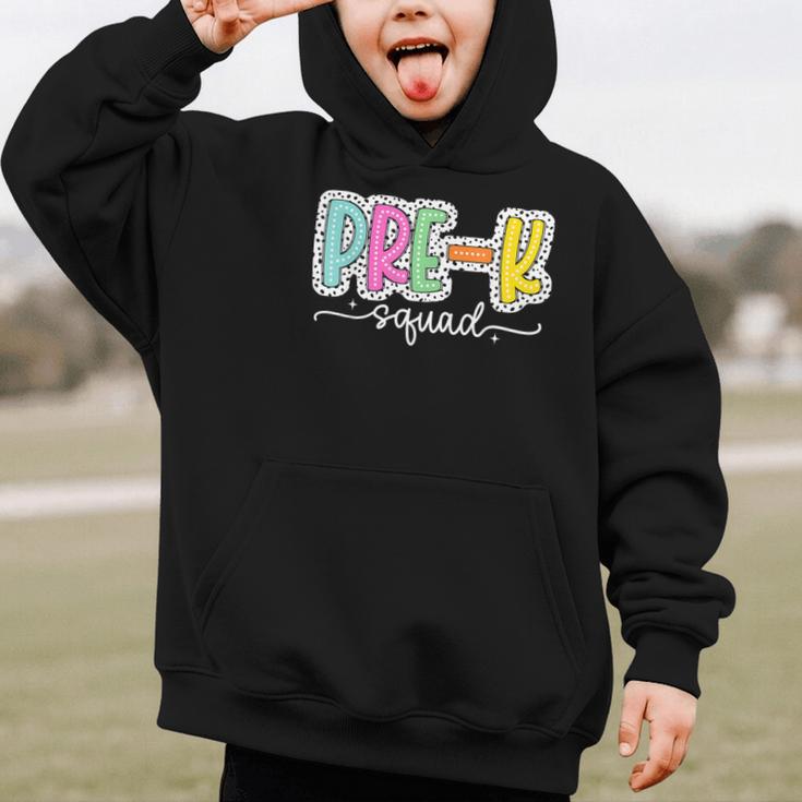 Pre-k Squad Back To School Dalmatian Dots Graphic Kid Hoodie Pre-k Squad Back To School Dalmatian Dots Graphic Kid Hoodie