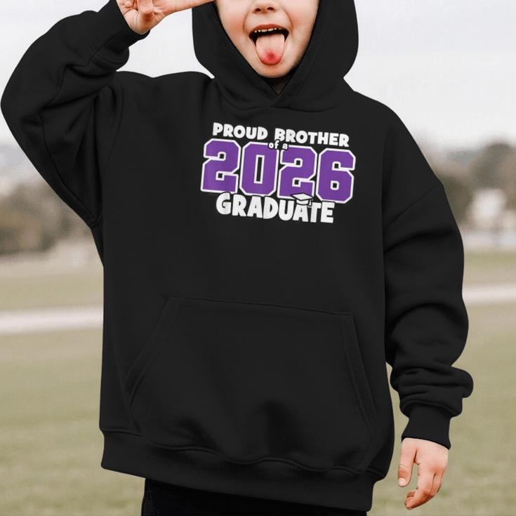Proud Brother Of 2026 Graduate Matching Back To School P Graphic Kid Hoodie