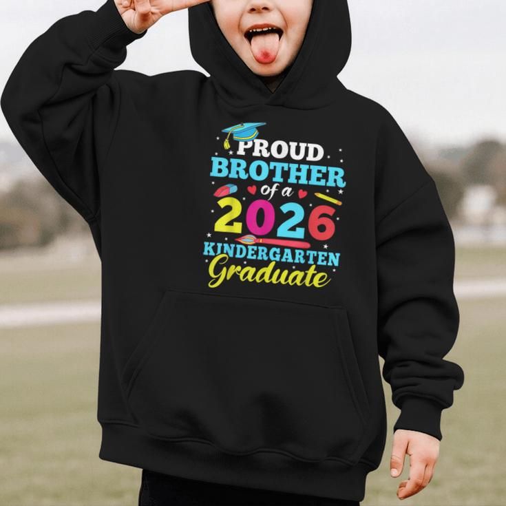 Proud Brother Of 2026 Kindergarten Graduate Back To School Graphic Kid Hoodie Proud Brother Of 2026 Kindergarten Graduate Back To School Graphic Kid Hoodie