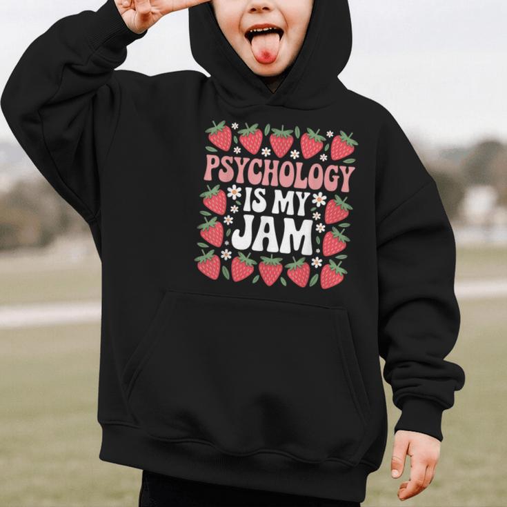 Psychology Is My Jam School Psychologist Back To School Graphic Kid Hoodie