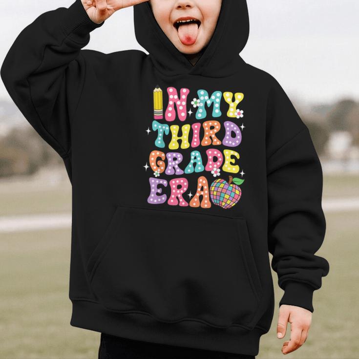Retro Groovy In My Third Grade Era First Day Back To School Graphic Kid Hoodie Retro Groovy In My Third Grade Era First Day Back To School Graphic Kid Hoodie