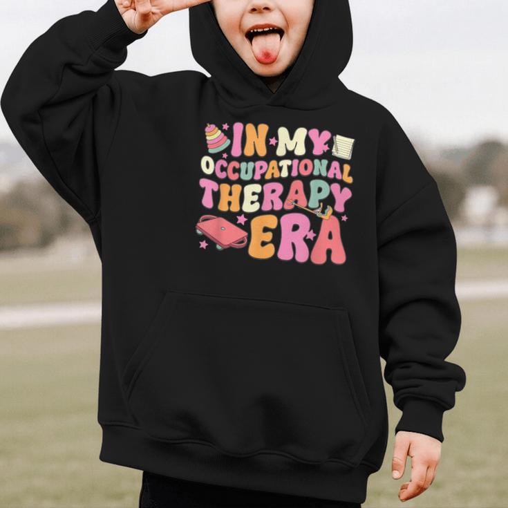 Retro In My Occupational Therapy Era OT OTA Back To School Graphic Kid Hoodie Retro In My Occupational Therapy Era OT OTA Back To School Graphic Kid Hoodie