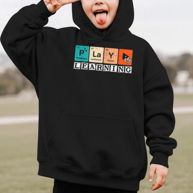 Retro Play Is Learning Back To School First Day Of School Graphic Kid Hoodie
