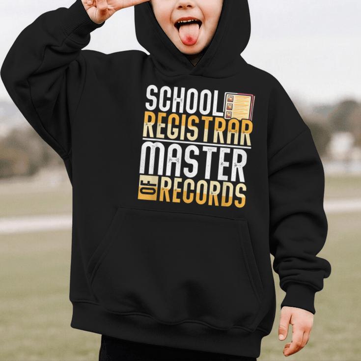 School Registrar Appreciation Back To School Registrar Graphic Kid Hoodie