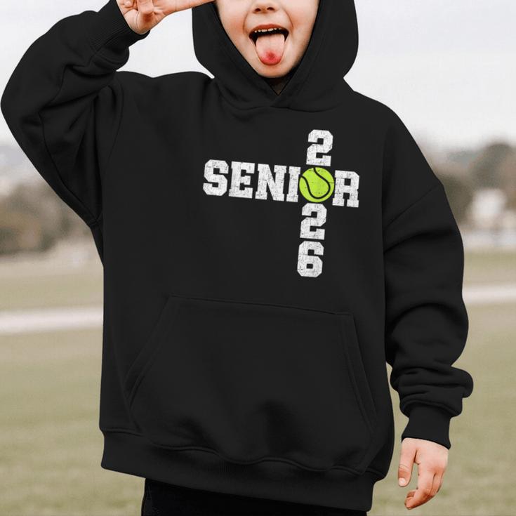 Senior Class Of 2026 Tennis Seniors Back To School 2026 Graphic Kid Hoodie Senior Class Of 2026 Tennis Seniors Back To School 2026 Graphic Kid Hoodie