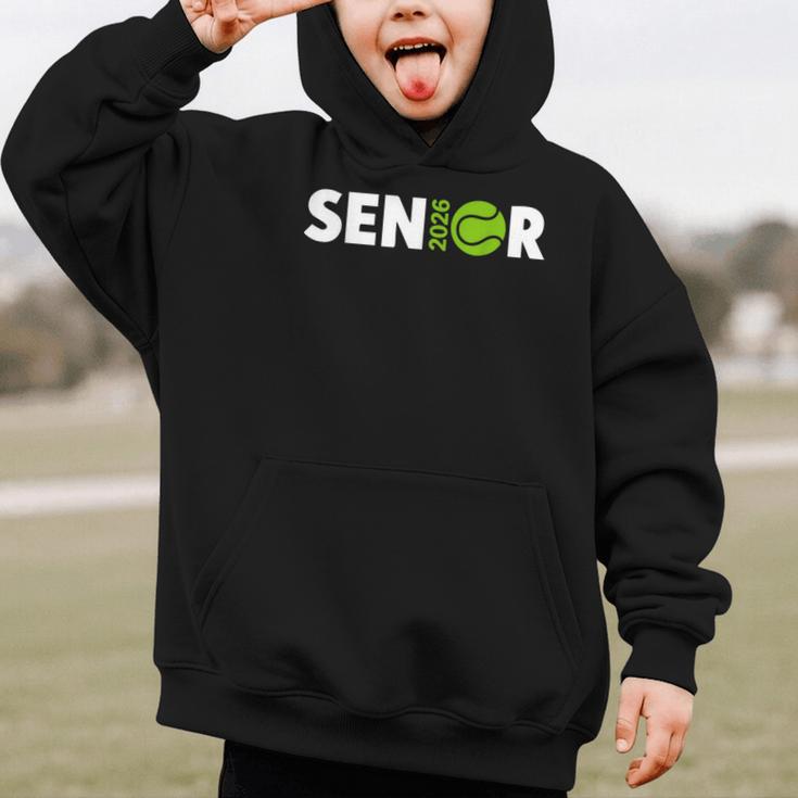 Senior Tennis 2026 Class Of 2026 Graduate Back To School Fun Graphic Kid Hoodie Senior Tennis 2026 Class Of 2026 Graduate Back To School Fun Graphic Kid Hoodie