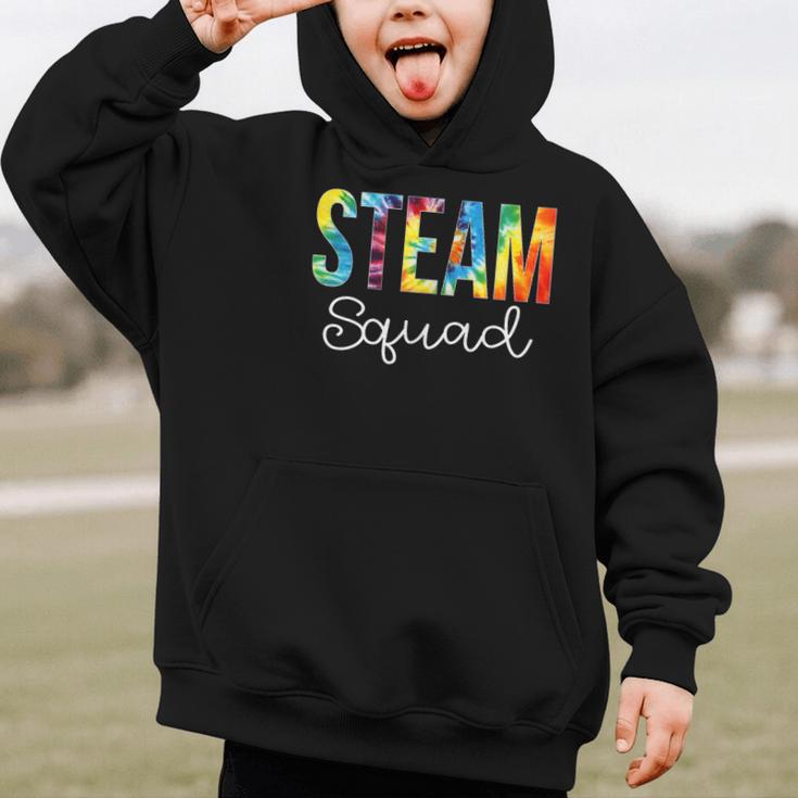 STEAM Squad For Work Tie Dye Back To School Appreciation Day Graphic Kid Hoodie STEAM Squad For Work Tie Dye Back To School Appreciation Day Graphic Kid Hoodie