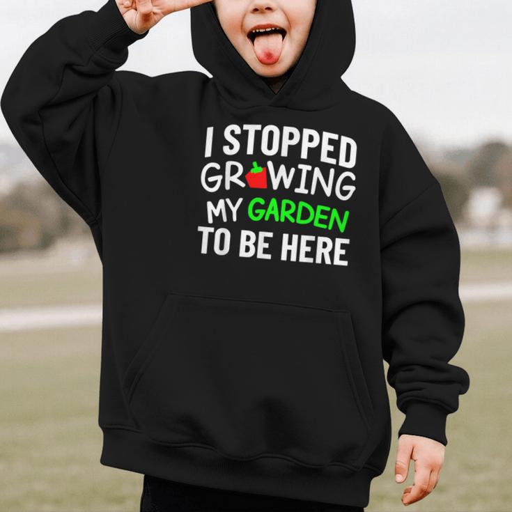 I Stopped Growing My Garden Back To School Gamer Tee Graphic Kid Hoodie