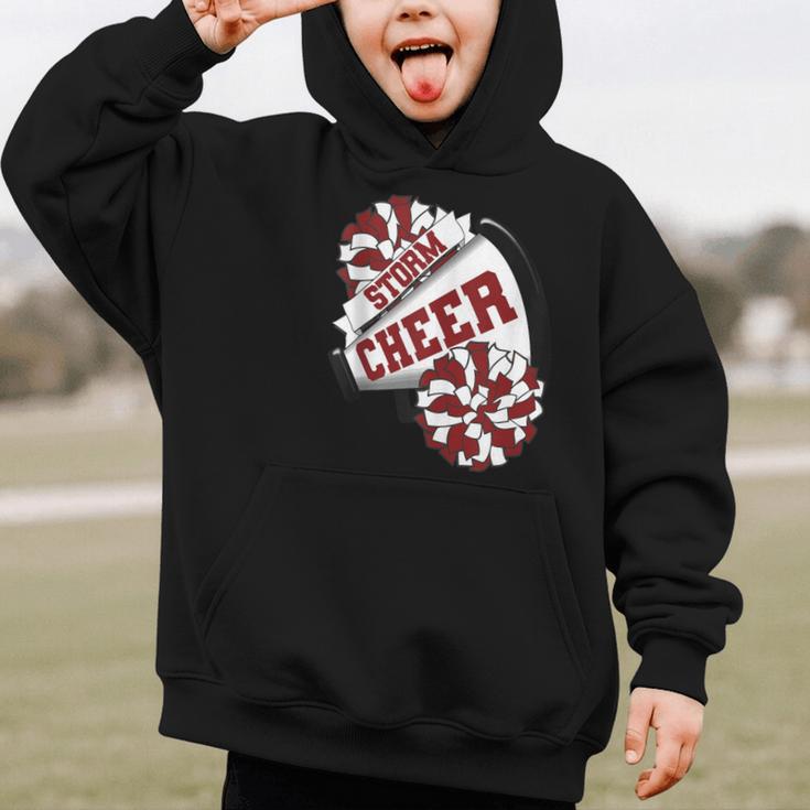 Storm Cheer Back To School Cheerleading Spirit M Graphic Kid Hoodie Storm Cheer Back To School Cheerleading Spirit M Graphic Kid Hoodie