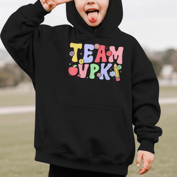 Team VPK First Day Of VPK Back To School VPK Graphic Kid Hoodie Team VPK First Day Of VPK Back To School VPK Graphic Kid Hoodie